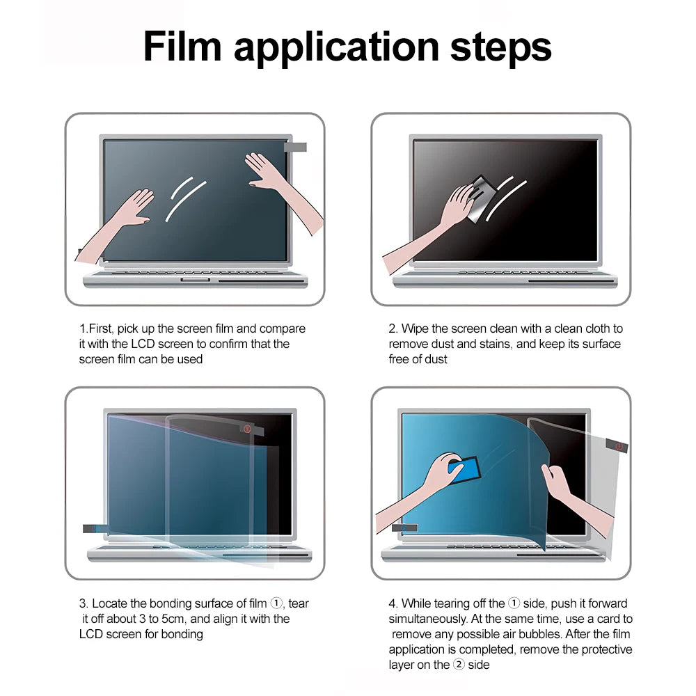 2PCS Anti-blue Light Screen Protector For Macbook Air 13 Pro 14 16 M1 M2 M3 M4 2021 2023 2025 A2681 A3186 A2141 Matte Matte Film