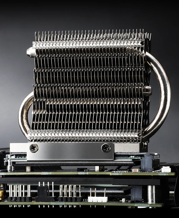 Thermalright HR-09 2280 M.2 Solid State Drive AGHP Heat Pipe Heat Sink Radiator M.2 SSD Cooler Gasket with Thermal Silicone Pad