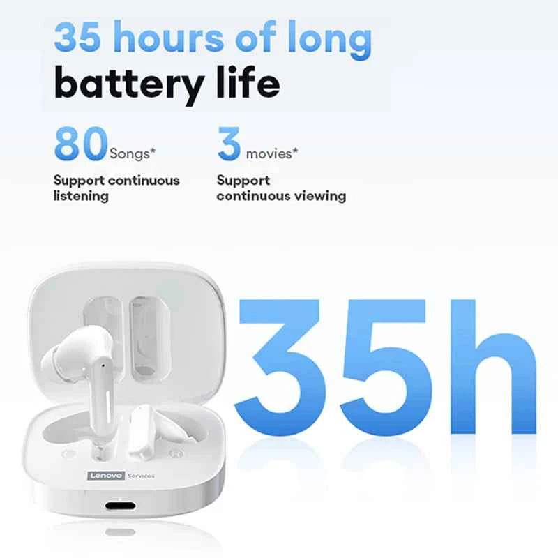 New Lenovo LE209 Wireless Bluetooth Earphone Business Music Bluetooth Headphone HD Call with Mic 30H Battery Life Gaming Headset