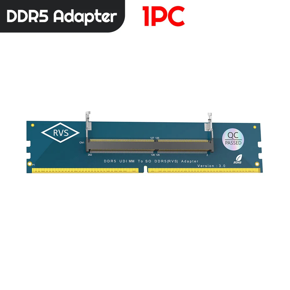 Laptop SO DDR5 RAM To Desktop DDR5 U-DIMM Adapter  Memory Card Converter  Laptop To Desktop SO-DIMM To PC DIMM Card