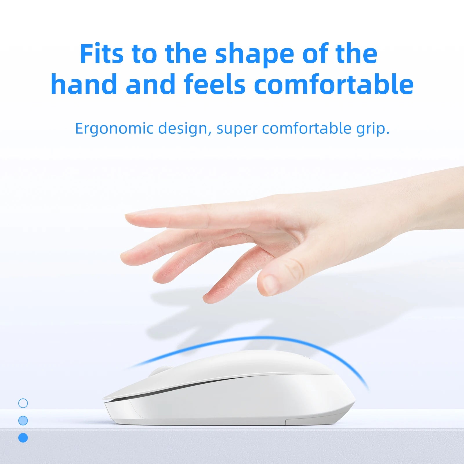 Hoco Portable Wireless Mouse 1200 DPI Silent Mouse For PC Computer/Laptop 2.4GHz Noiseless USB Wireless ABS Mice For Home Office