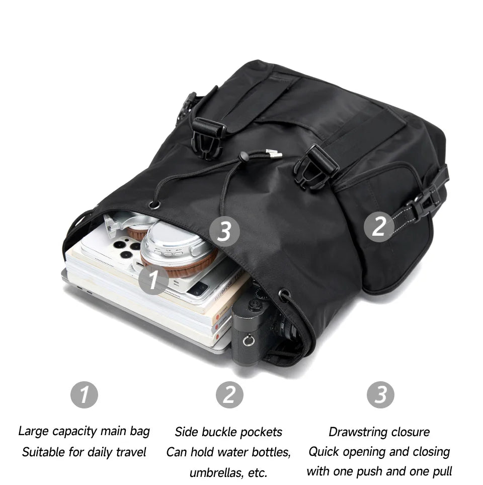 Large Capacity Laptop Backpack Travel Business Men Backpack  Oxford Waterproof With Anti-Theft Zipper Bag Fit Explorer Hiking