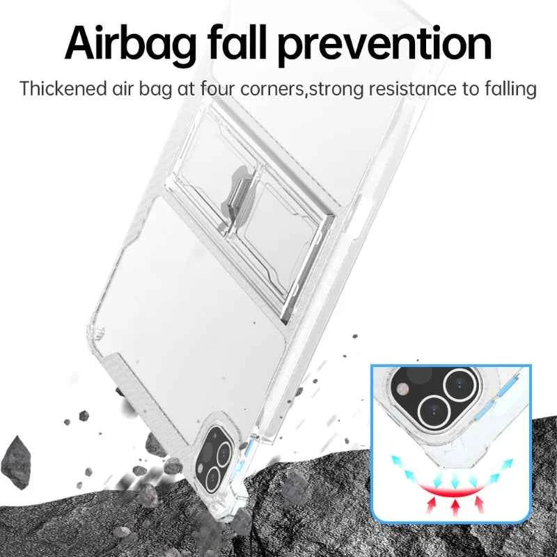 iPad Case 2022 Pro 11 10th Generation 10.9 Air 5 4 10.2 7/9th 2021 Mini 6 10.5 2018 9.7 5th 6th 12 9 Transparent Cover Funda