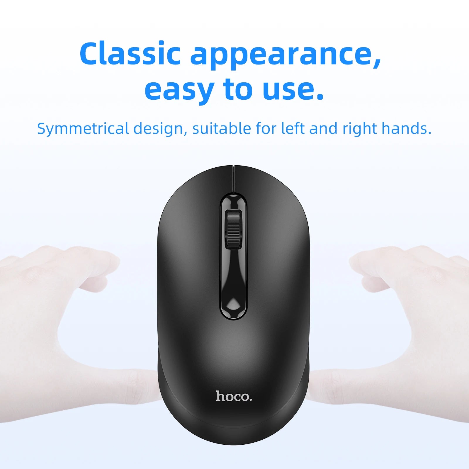 Hoco Portable Wireless Mouse 1200 DPI Silent Mouse For PC Computer/Laptop 2.4GHz Noiseless USB Wireless ABS Mice For Home Office