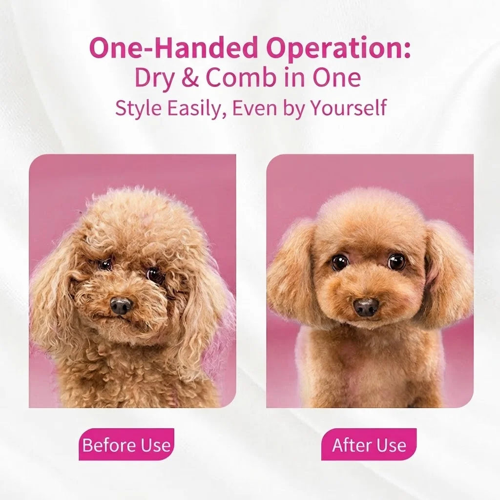Pet Hair Dryer Dog Grooming Home Pet Products Silent Non-Hurting 280W Drying Hair Dryer Comb for Dog Hair Dryer