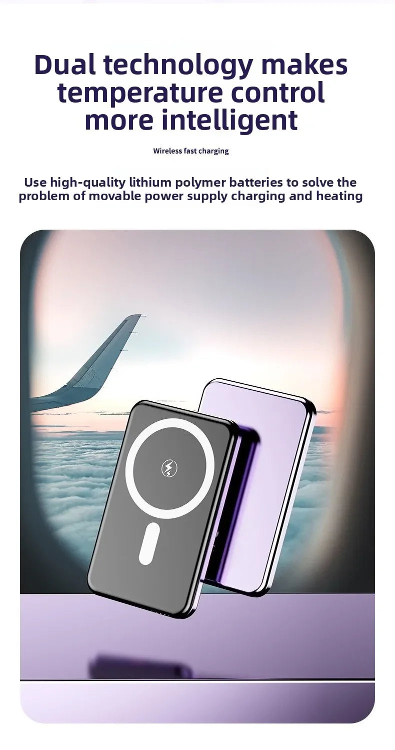 Taepiaai 20000mAh Portable Magnetic Wireless PowerBank PD22.5W Fast Charging External Battery for Magsafe for IPhone Samsung