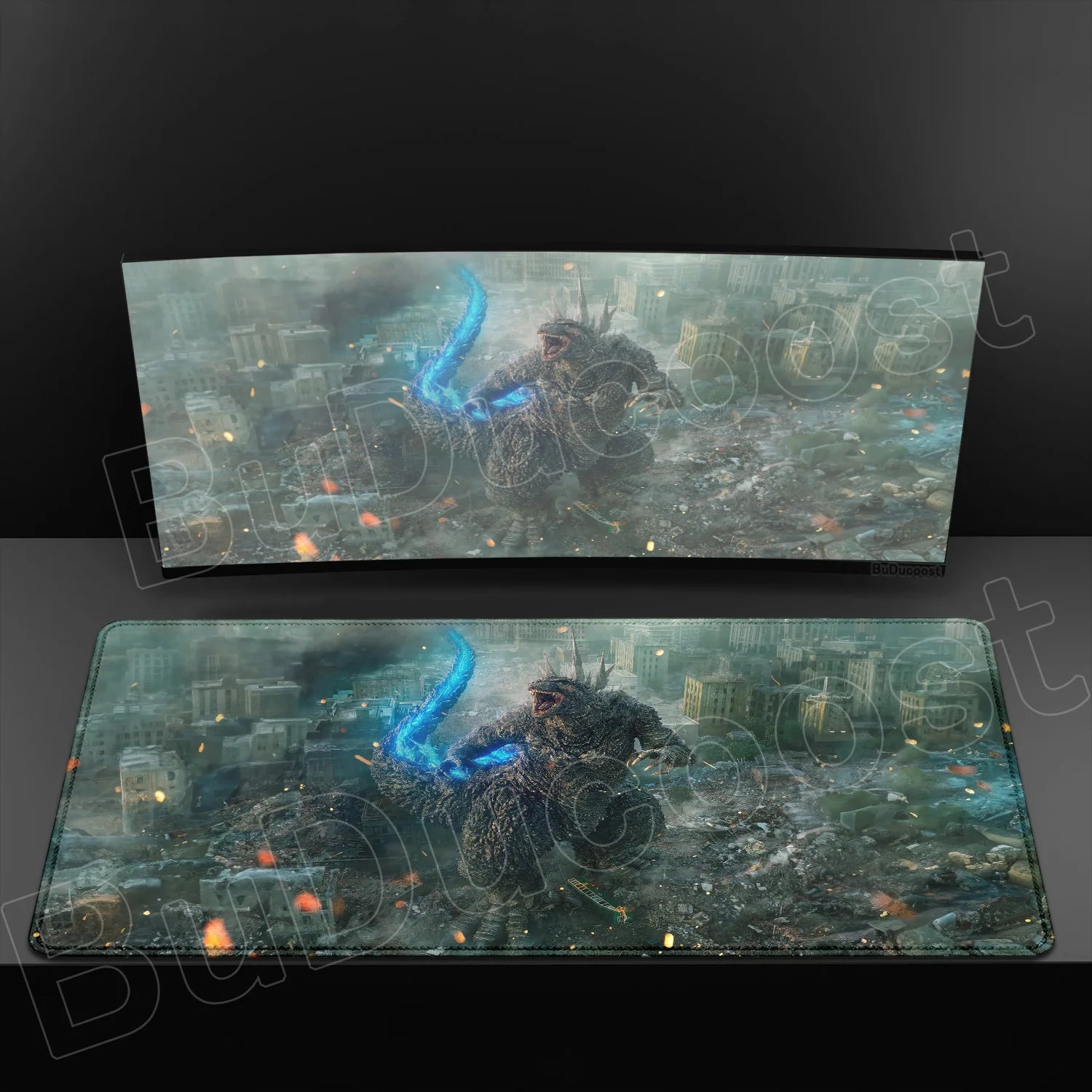 G-Godzillaes Mouse Pad Personalized Pattern 900x400mm XXL Lockedge Office Laptop Game Computer Desk Mat Table Keyboard Mouse Pad