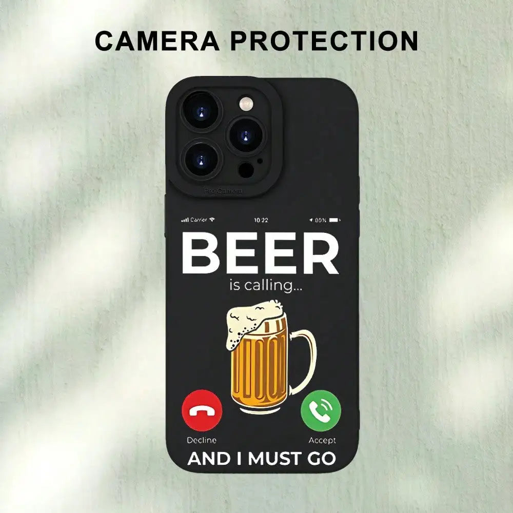 Phone Case: Fashionable And Beer Pattern Premium Soft Protective Phone Case For IPhone 7/8/X/XS/XR/11/12/13/14/15/16 Plus Pro Ma