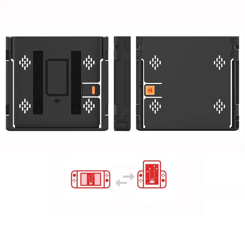 For Nintendo Switch 1/OLED Game Console Vertical Bracket Grip Flip Controller Gamepad Accessories For Switch Handheld Joystick