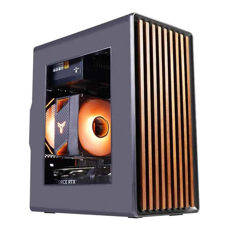 Craftsman3 Mini Pc Case Walnut Side Transparent Front Dustproof Mesh Graphics Card 270mm Cpu150mm Gaming Desktop Console Case