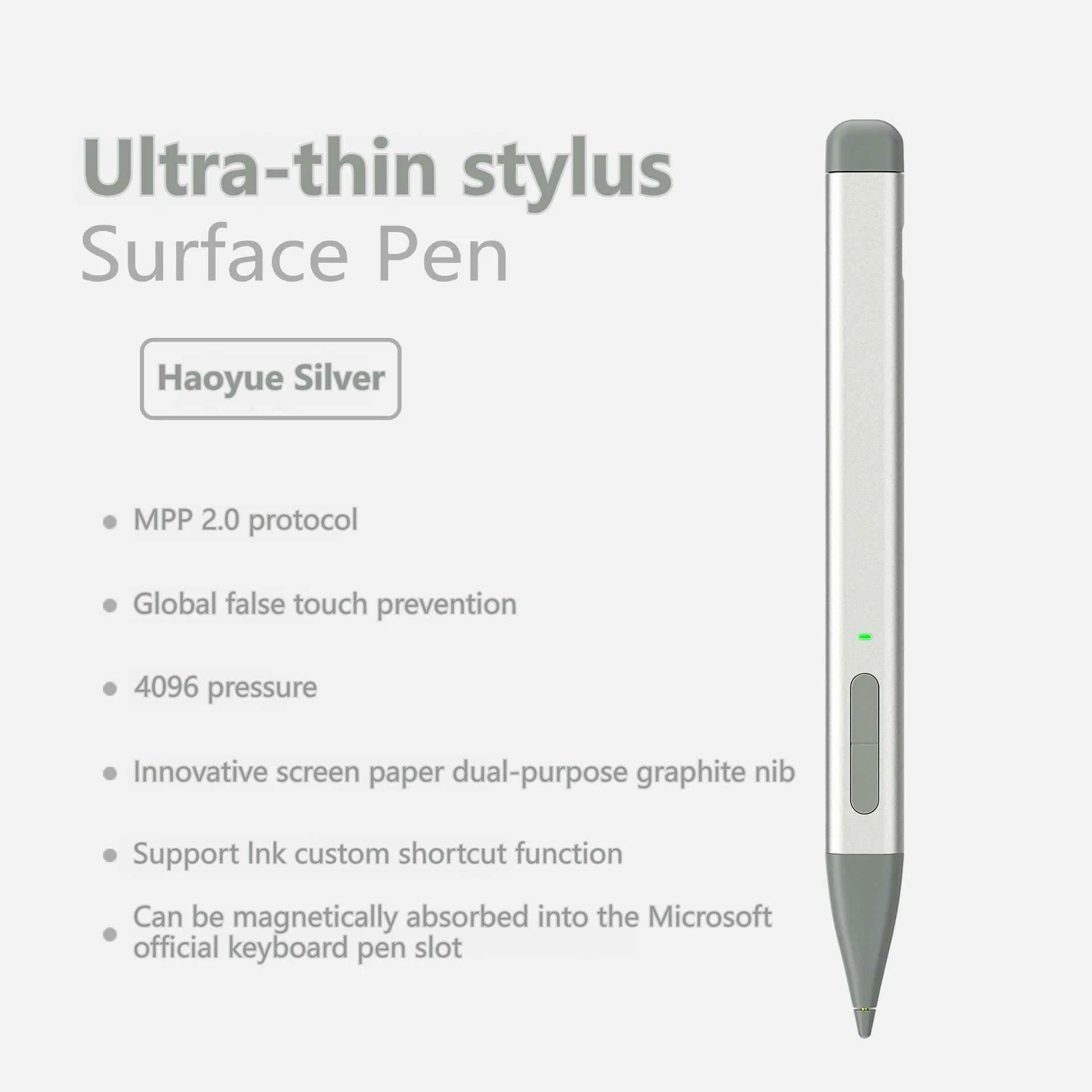 2025 New Color Microsoft Surface Pro 8/9/X/10/11 Bluetooth Magnetic Keyboard with Pen Slot,Touchpad and 7-color Backlit Keyboard