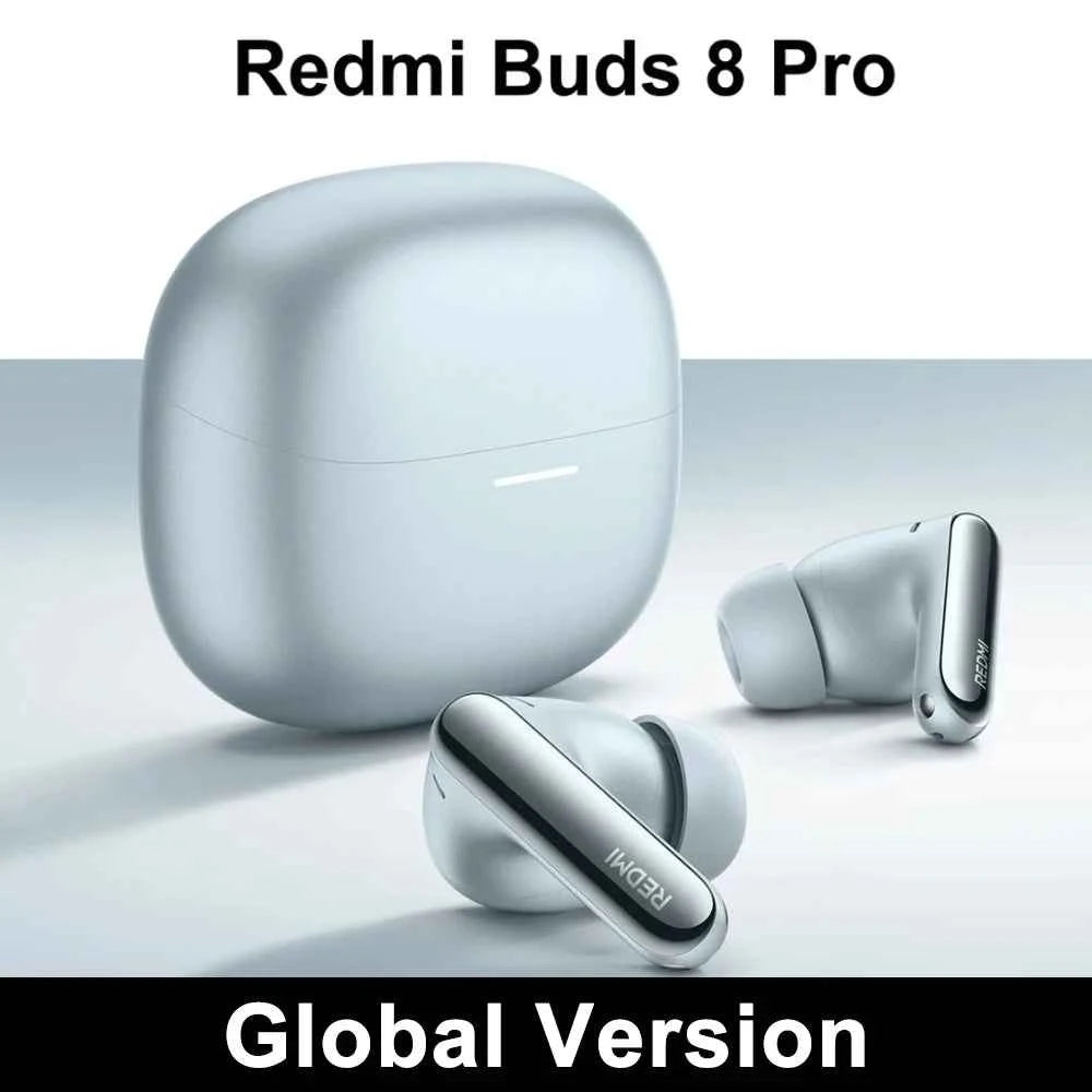 Xiaomi Redmi Buds 8 pro TWS Bluetooth 5.4 Earphones with 3MIC AI 55dB ANC 35H Battery Dual Connection Earbuds for Mobile Phone