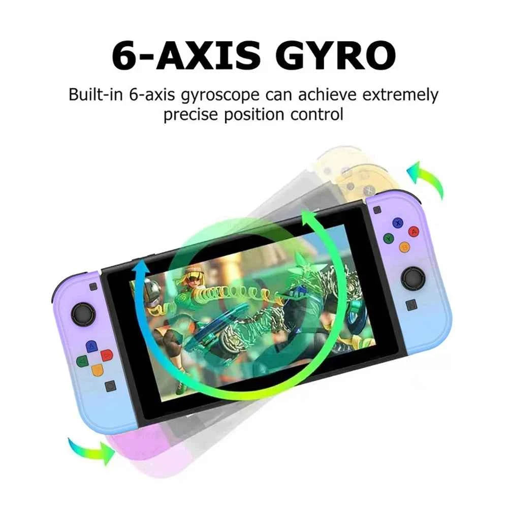 Joy Pad Joycons Gamepad for Nintendo Switch Joystick Bluetooth Wireless Game Controller Joystick with Trubo Video Game Consoles