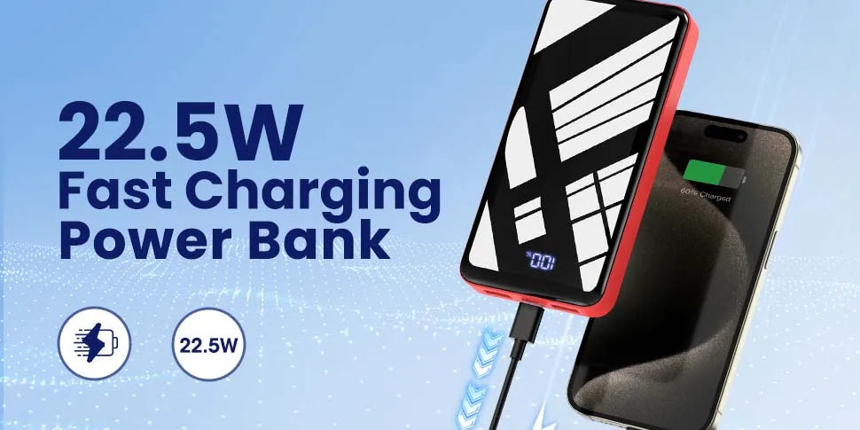 Portable Charger 30000mah Power Bank, USB-C (22.5W) Fast Charging Battery Pack Portable Phone Charger