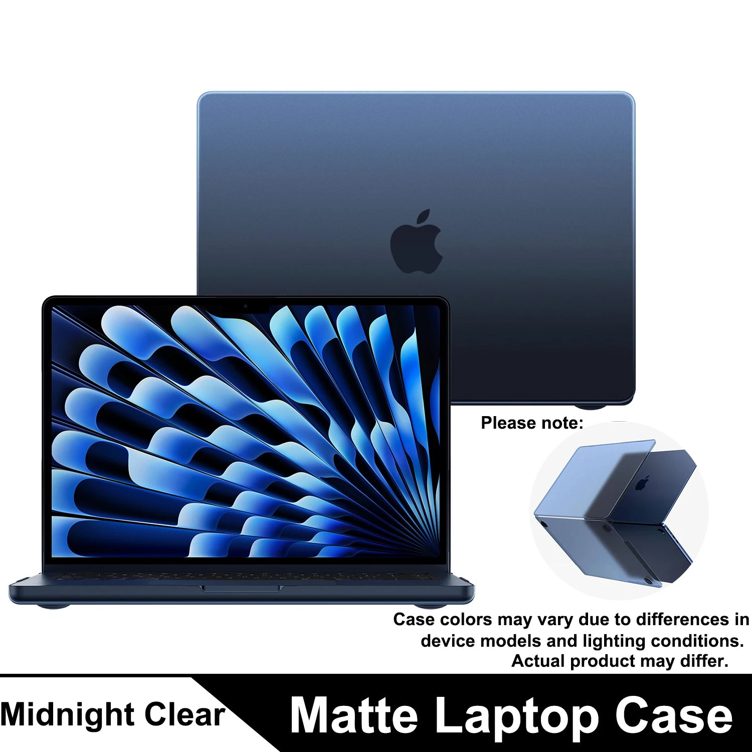 Matte Case For MacBook Air 13.6-inch (M5/M4/M3/M2, 2022–2026 A3449 A3240 A3113 A2681),  Protective Matte Cover for Mac Air 13.6