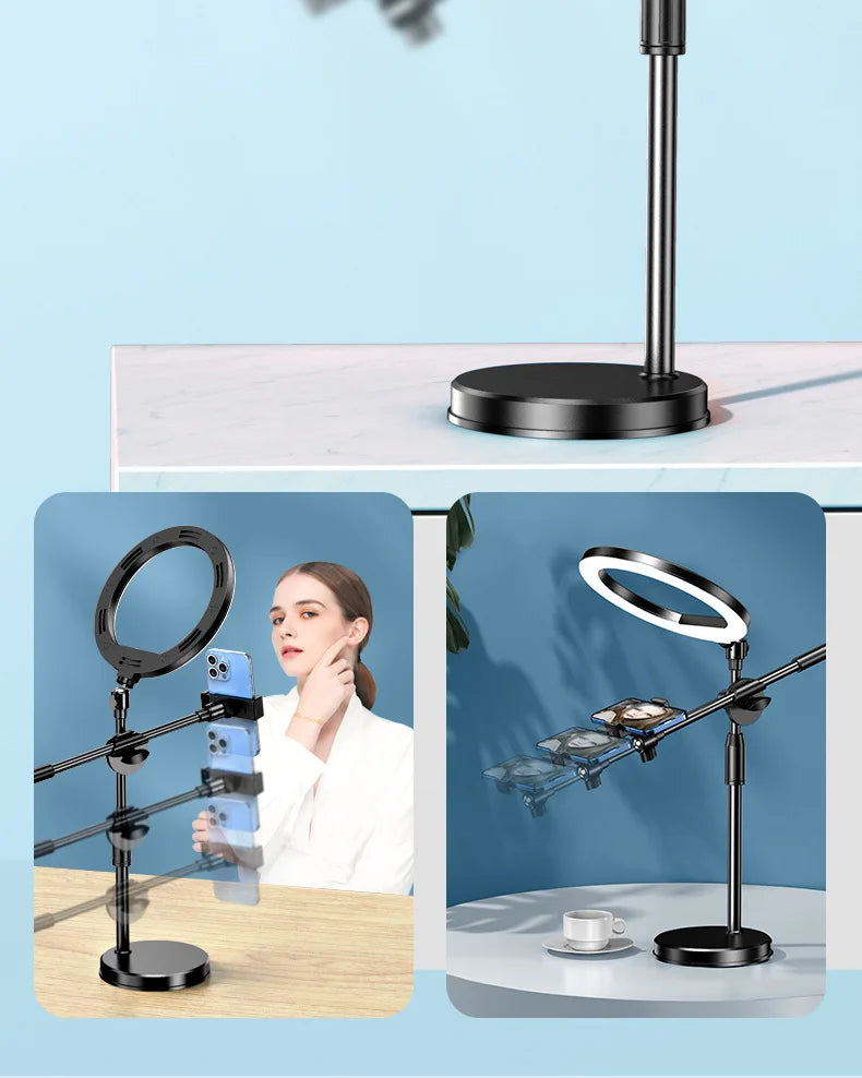 Mobile Phone Head Up Shooting Stand Desktop Live Overhead Painting Calligraphy Photography Artifact 360 Degrees Rotation
