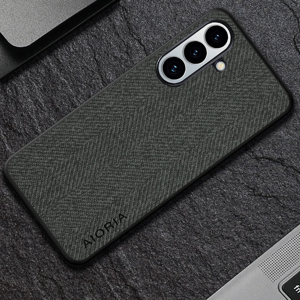 Case for Samsung Galaxy S26 coque Luxury textile Leather soft phone cover funda for samsung galaxy s26 case capa
