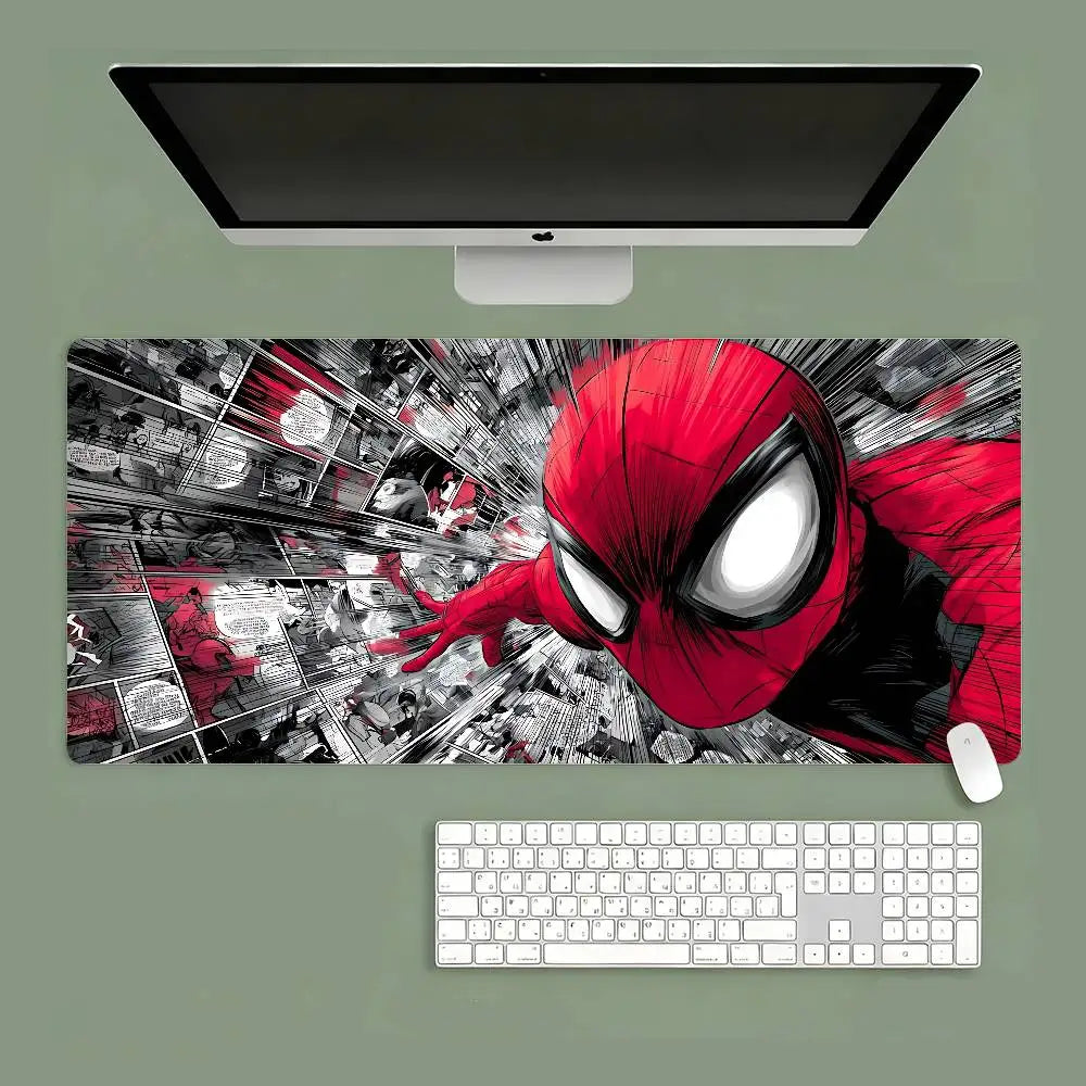 S-Spiders-Mans Mouse Pad Computer Mat Deskpad Laptop Keyboard Mat Office Large Landscape Mousepad