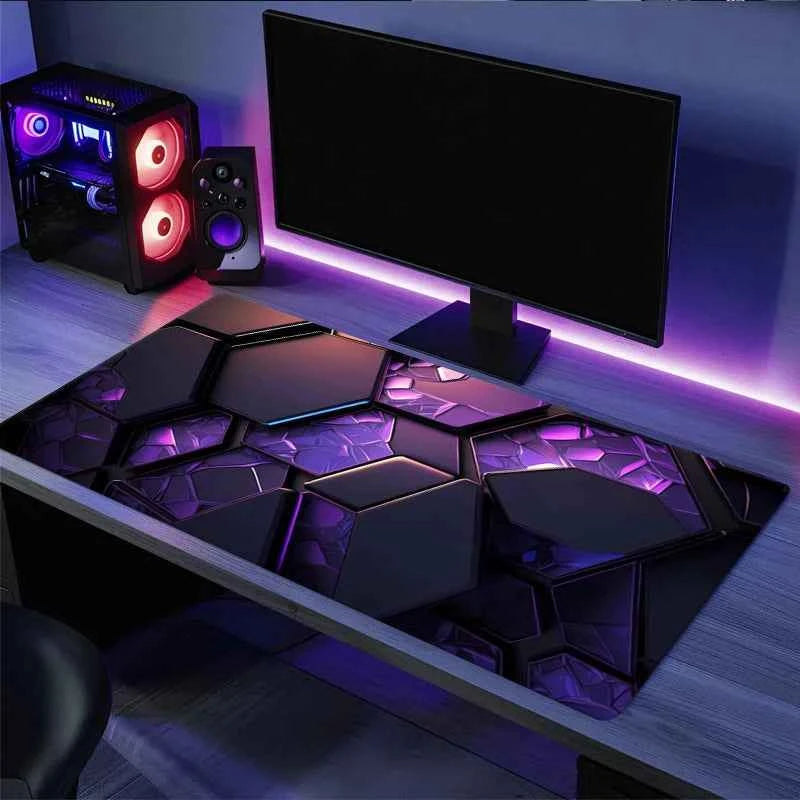 New Cool Geometric Pattern 3D Mouse Pad Computer Laptop Mouse Pad Office Large Gaming Mousepad Rubber Bottom Non-Slip Desk Mat