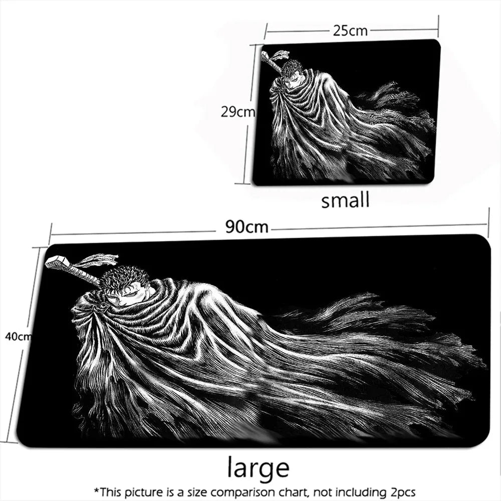 Guts Sword in Berserk Mouse Mat XXL Computer Accessories Large Keyboard Laptop Table Pad The New Product Gamer Gaming Mousepad