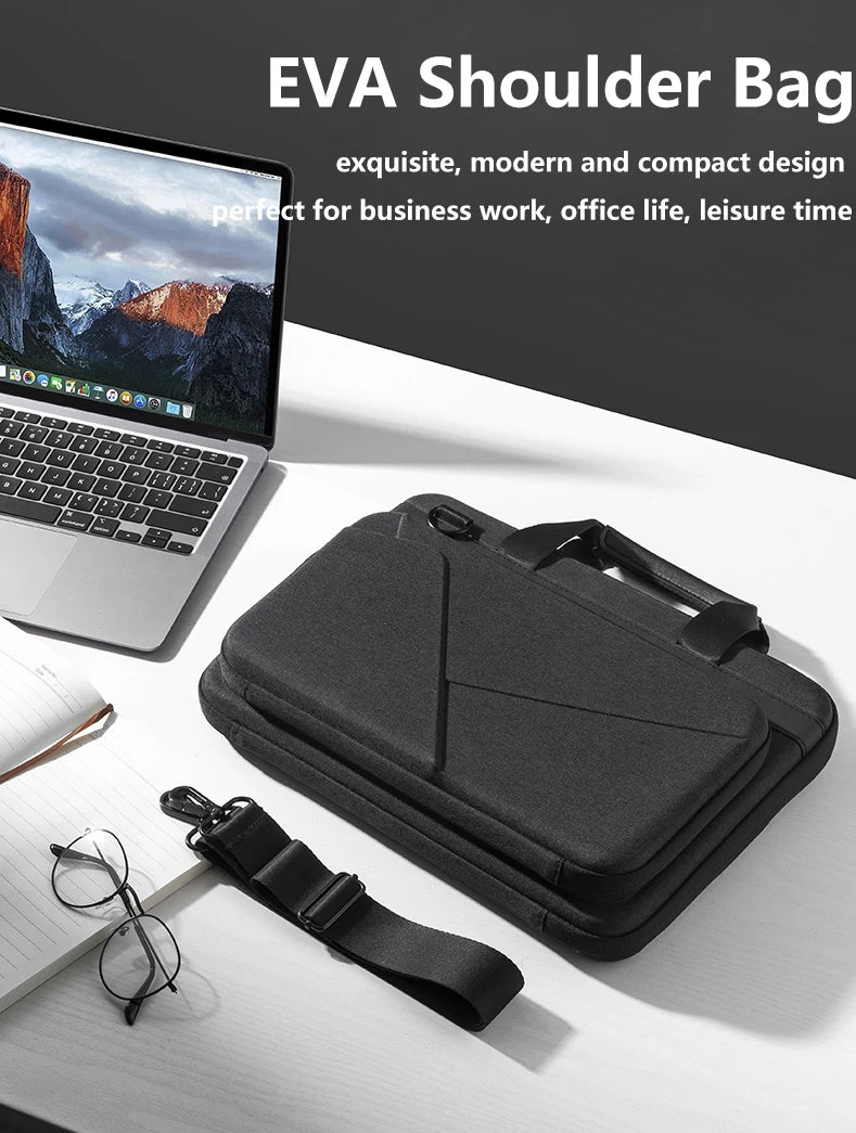 14 15.6 inch Laptop Case Hard Shell Laptop Shoulder Bag Men Women Business Briefcase for MacBook Pro 16 M4 Huawei Lenovo HP Dell