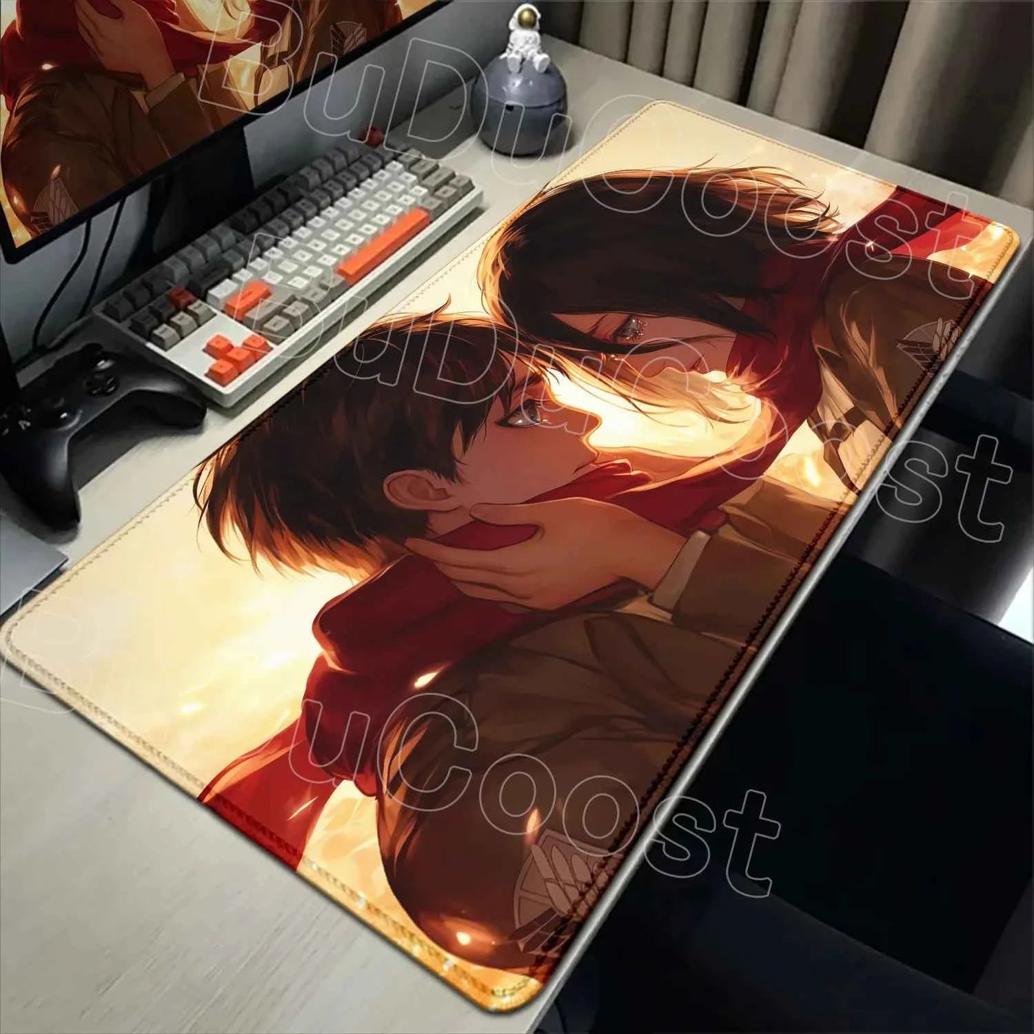 New Mousepad Anime Attack on Titan Mouse Pad Gaming Accessories PC Keyboard Large Rubber Non-slip Desk Mat Computer Table Carpet