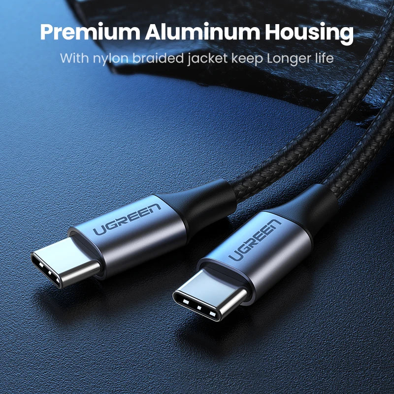 USB C to USB C Cable, PD100W, USB Type C Charging Cable for MacBook Pro iPad Pro 2020 Samsung Quick Charger USB - WinSupport Tech