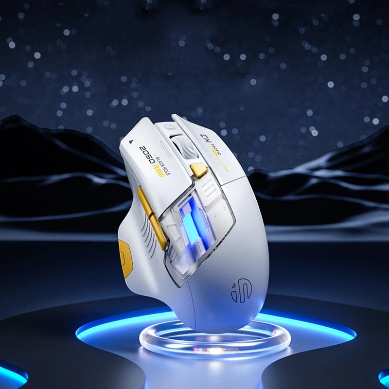 Inphic A9 Explorer V2 Wireless Gaming Mouse 500mA Battery Level Display Ergonomics Bluetooth Office Mouse For PC Laptop