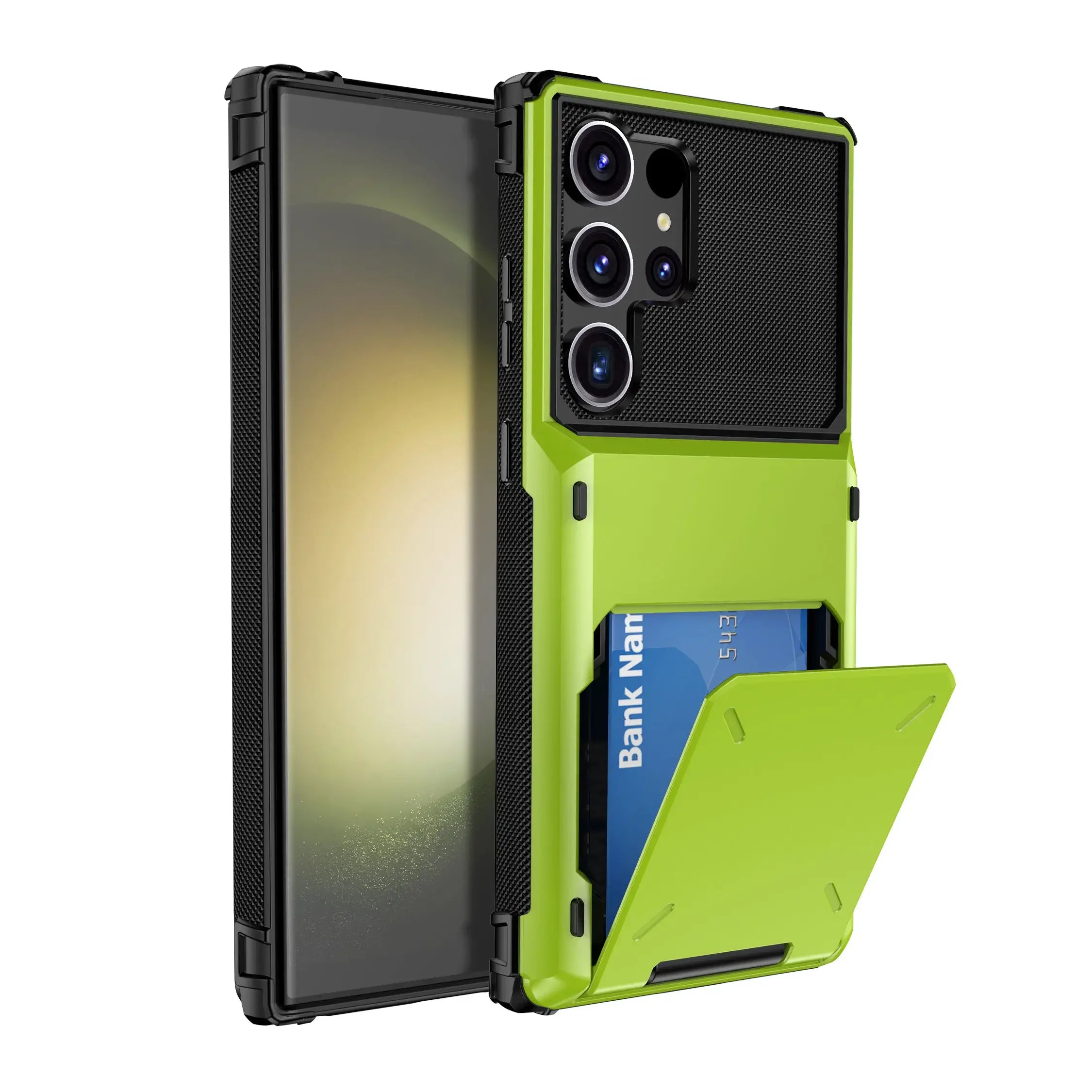 For Samsung Galaxy S25 S24 Ultra S25 S24 Plus S24 FE Wallet Case with Card Holder, Dual Layer Heavy Duty Shockproof Phone Cover