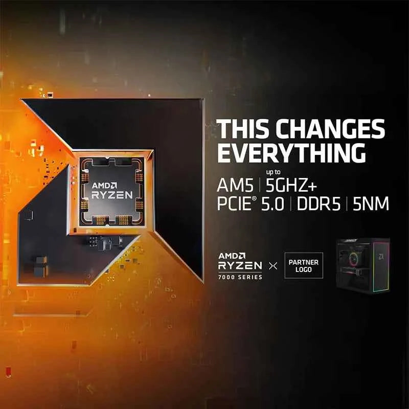 AMD Ryzen 5 7600X Boxed 4.7 GHz 6-Core 12 Threads PCIE 5.0 105W CPU Processor 5NM L3=32M 100-000000593 AM5 Gaming Processor