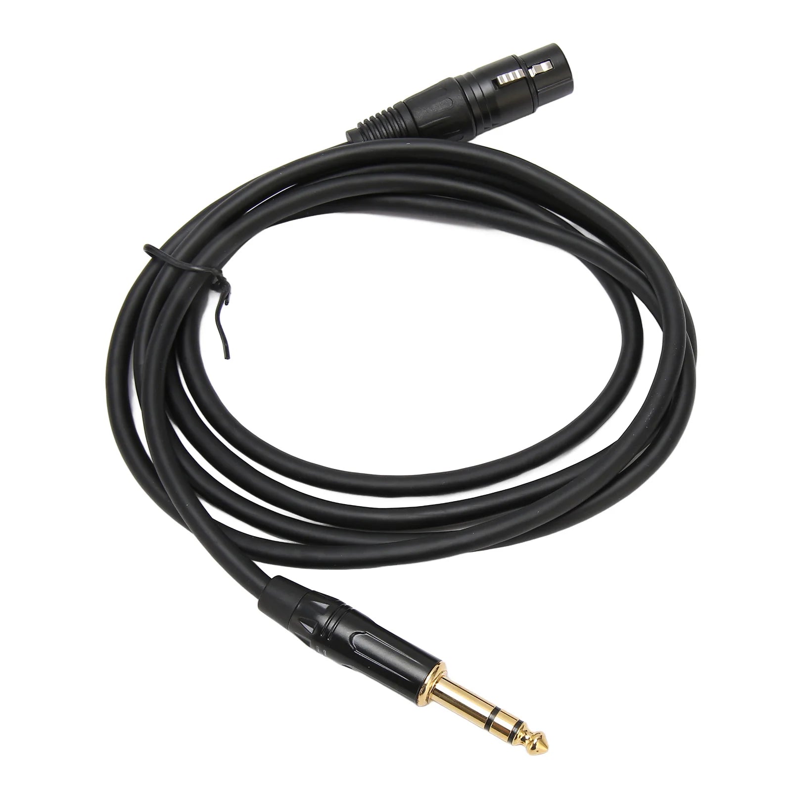 XLR Female To 1/4 Inch TRS Cable Low Latency XLR 3pin Female Cable Balanced Interconnect for 48V Phantom Power for Microphone