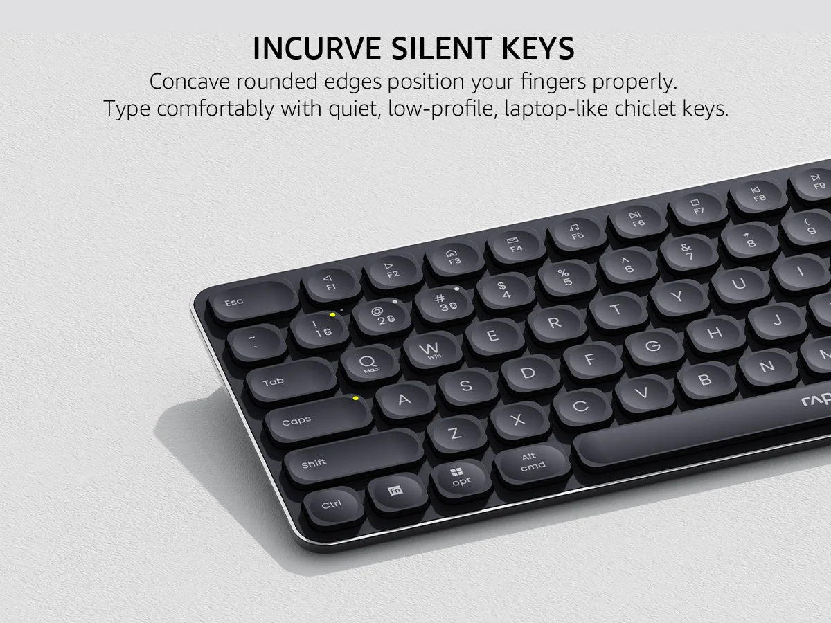Rapoo 9010M/E9050L/E9350L Multi-Device Wireless Bluetooth Keyboard 2.4G/Bluetooth 5.0/4.0 Support 4 Devices