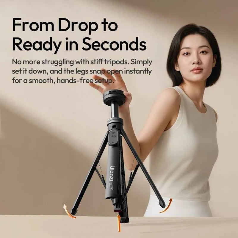 Ulanzi MT85 Automatic Phone Tripod Magsafe Dual-Side Magnet with 10m Wireless Control for Outdoor Travel Selfie Stick Livestream