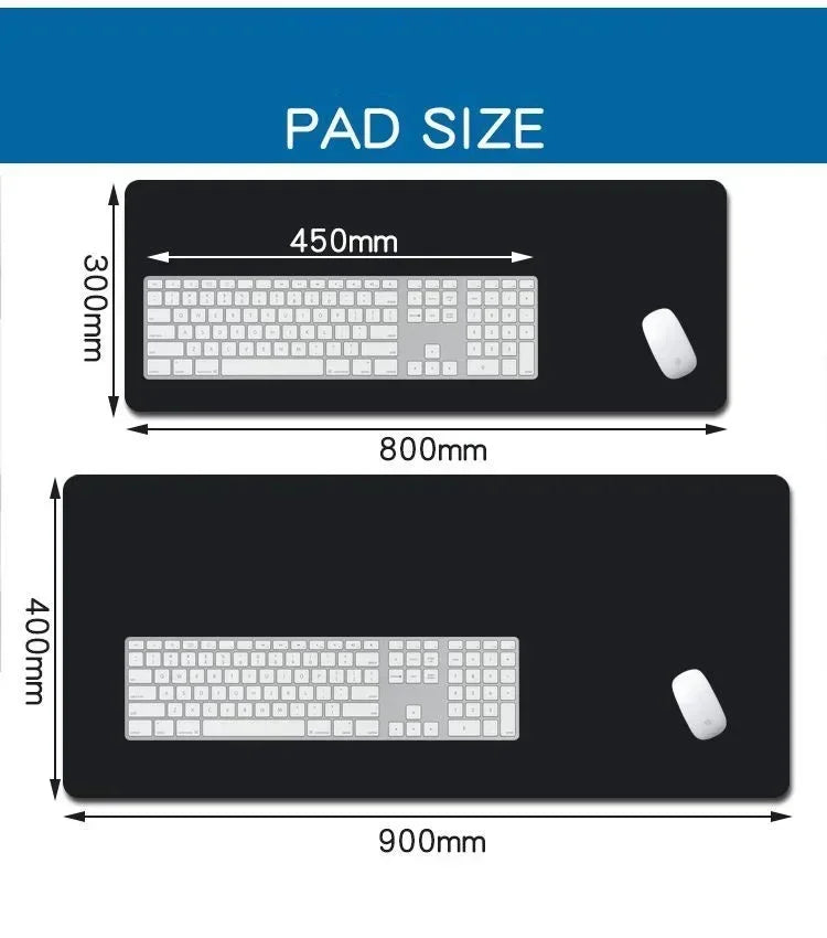 Large Gaming Mouse Pad Hot Computer Office Game Table Mats XXL 90x40cm Rubber Anti-slip Laptop Keyboard Mousepads Long Desk Pads