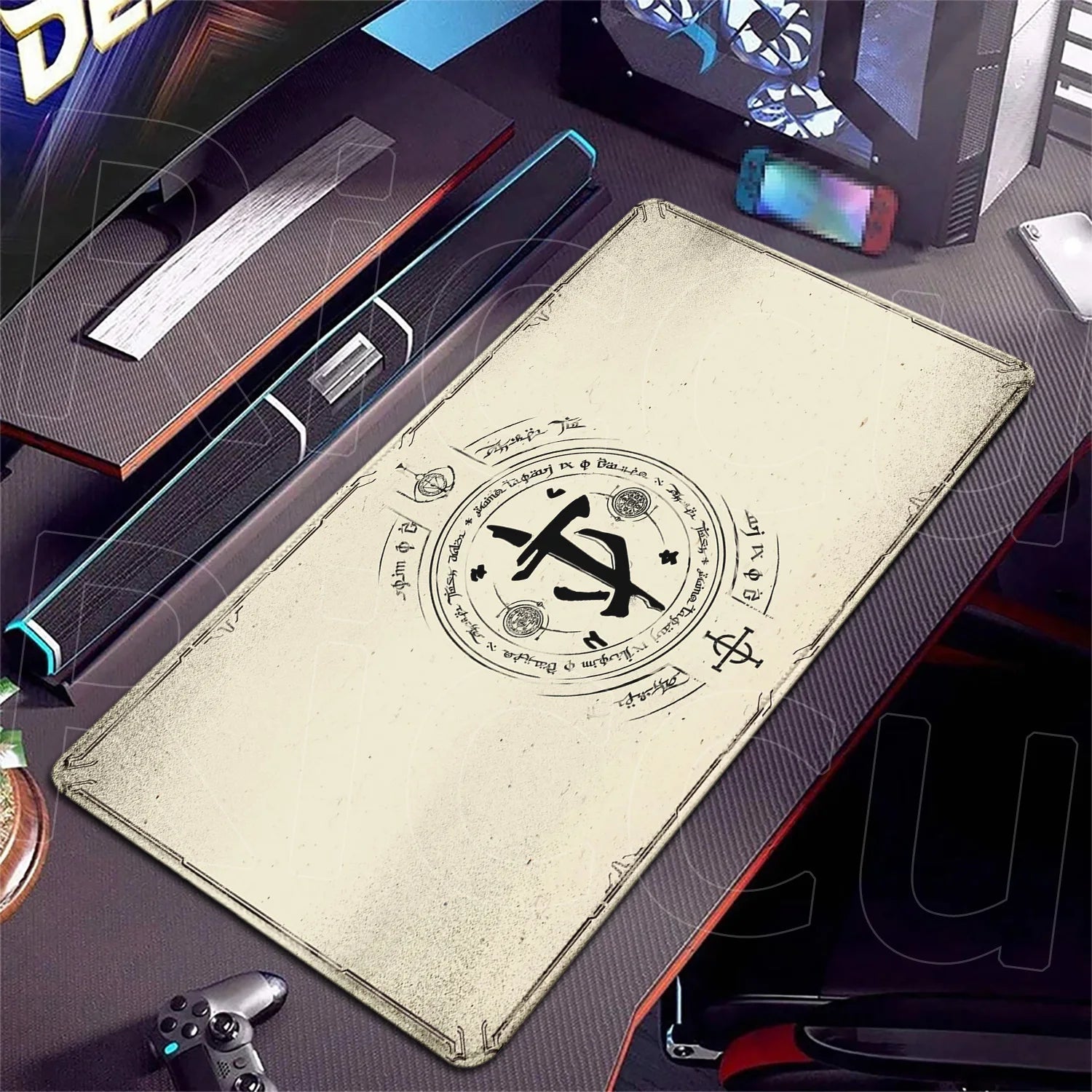 PC accessories 400x900mm Desk Mat Popular games D-Doom Mousepad Large Gaming Mouse Pad LockEdge Computer Keyboard Table DeskMat