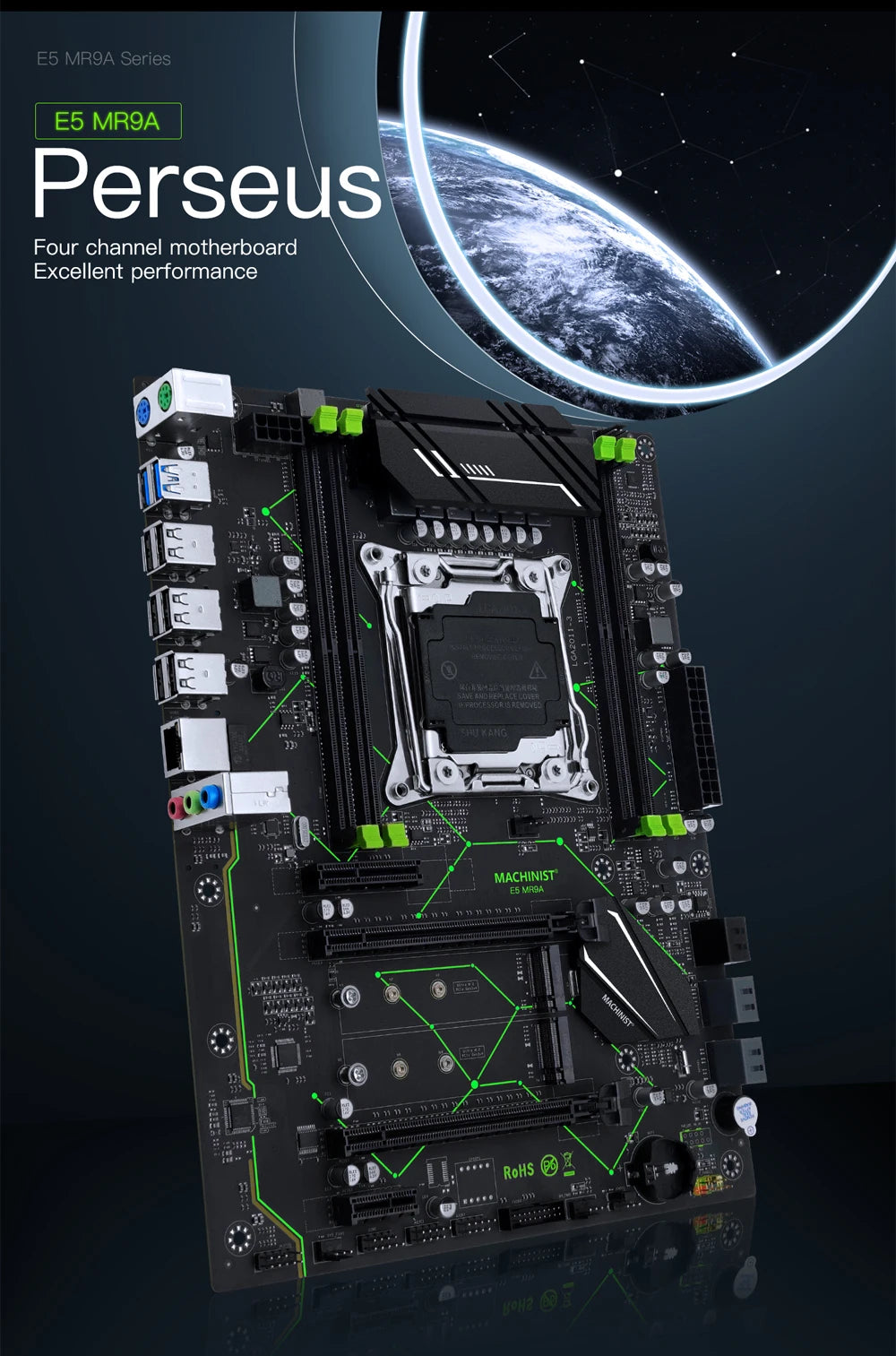 MACHINIST E5 MR9A V1.0 X99 Motherboard Support LGA 2011-3 Xeon E5 V3 V4 CPU Processor DDR4 RAM Memory ATX NVME M.2 USB3.0