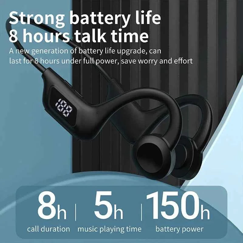 Wireless Earphone Bone Conduction Sport Swimming Bluetooth Compatible Earphones Hand-free With Mic For Sports Earbud 2026