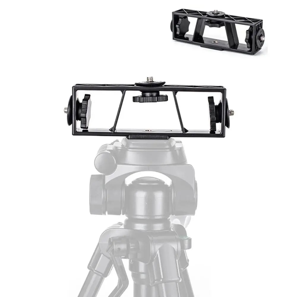 3-Position Stand Clip Bracket Holder Mobile Phone Clamp Tripod 1/4