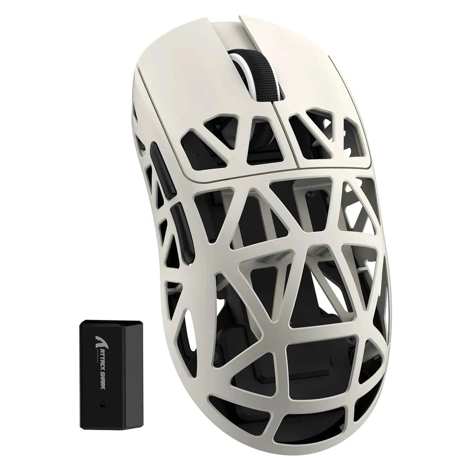 ATTACK SHARK R2 tri-mode programmable mouse, ultra-light magnesium alloy, PAW3950 42000 DPI optical sensor, 8000Hz polling rate
