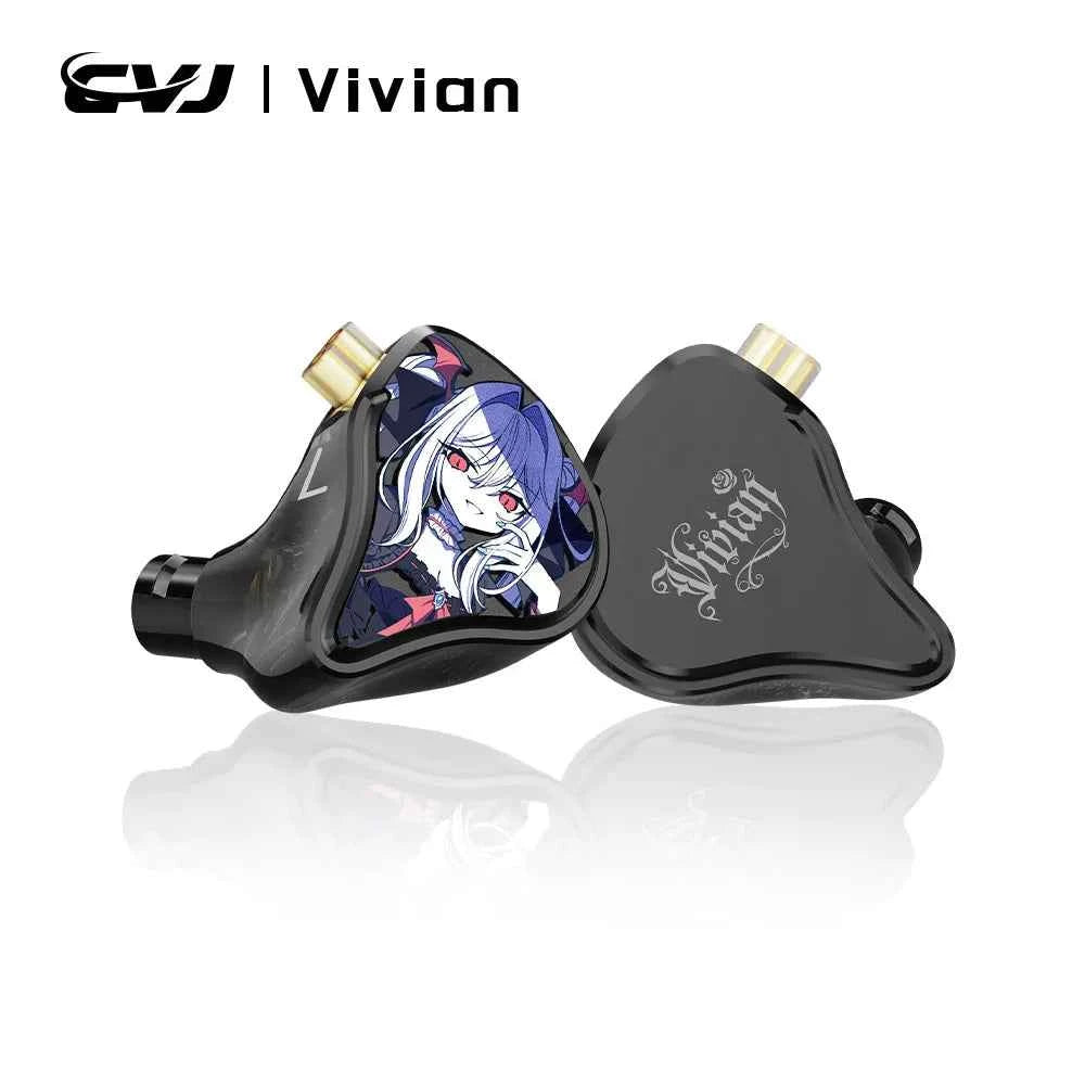 CVJ Vivian In Ear Earphones10mm Dual Magnetic Sound 3 Tuning Modes Music Movies Gaming Ergonomic Design Ideal for HiFi Upgrade