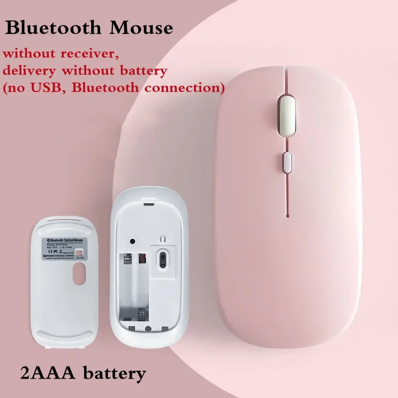 Bluetooth Keyboard and Mouse Combo Slim  Wireless for iPad Mac Android Phone Tablet Laptop Rechargeable Keyboard Battery Mouse