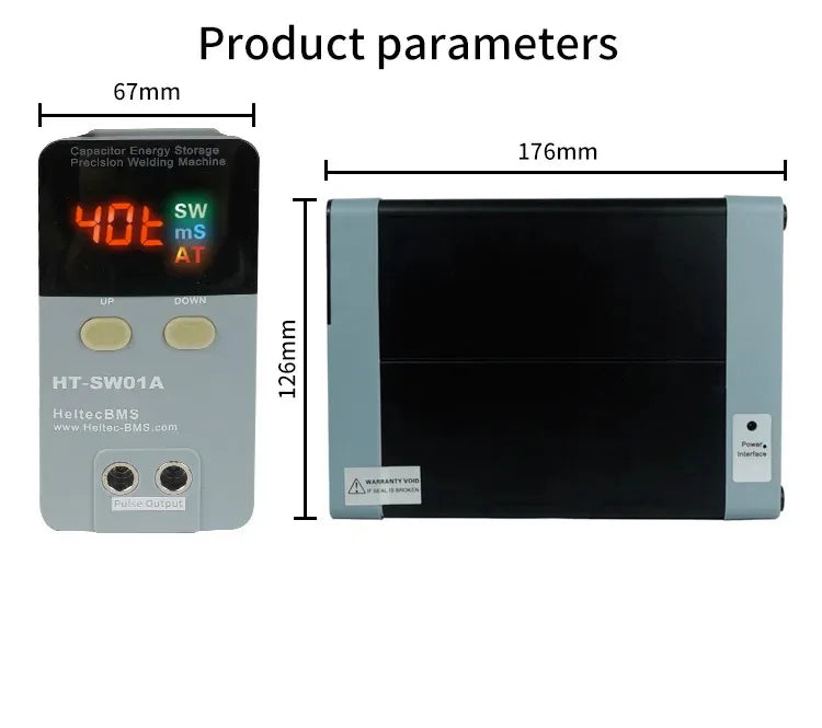 Spot Welder 18650 Battery Mini Spot Welder Storage Digital Display Storage Energy Pulse Spot Welding Machine 10.6KW
