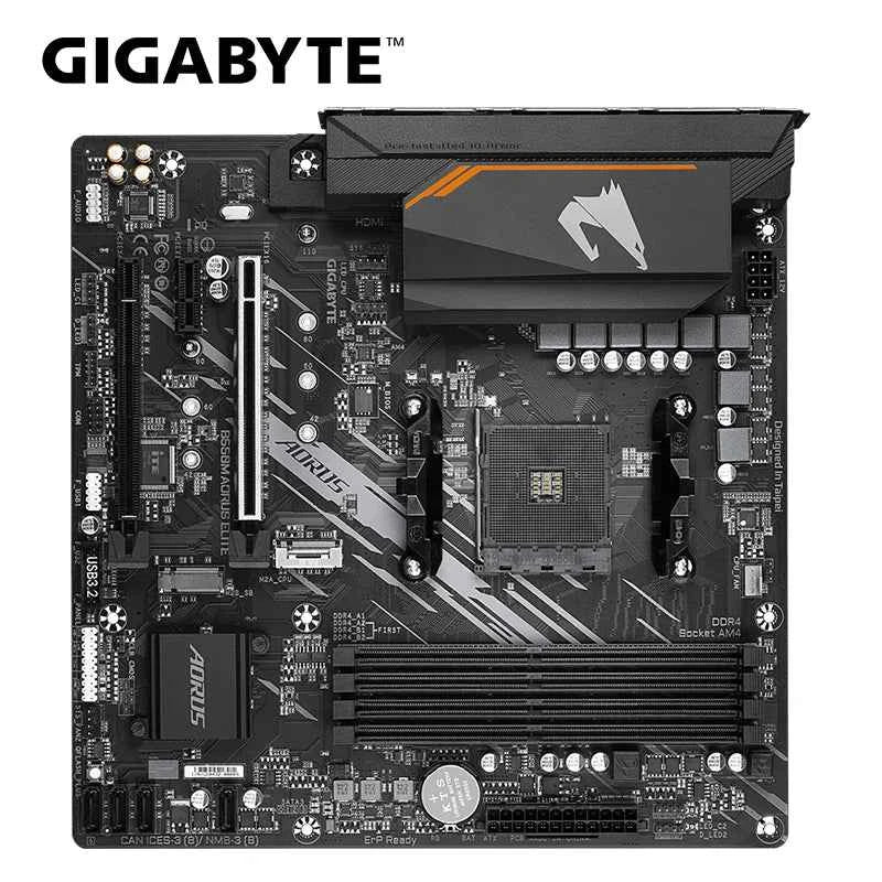 GIGABYTE B550M AORUS ELITE Motherboard Micro-ATX Socket AM4 For Ryzen 5000 4000 3000 Series CPU Dual Channel DDR4 SATA3 M.2