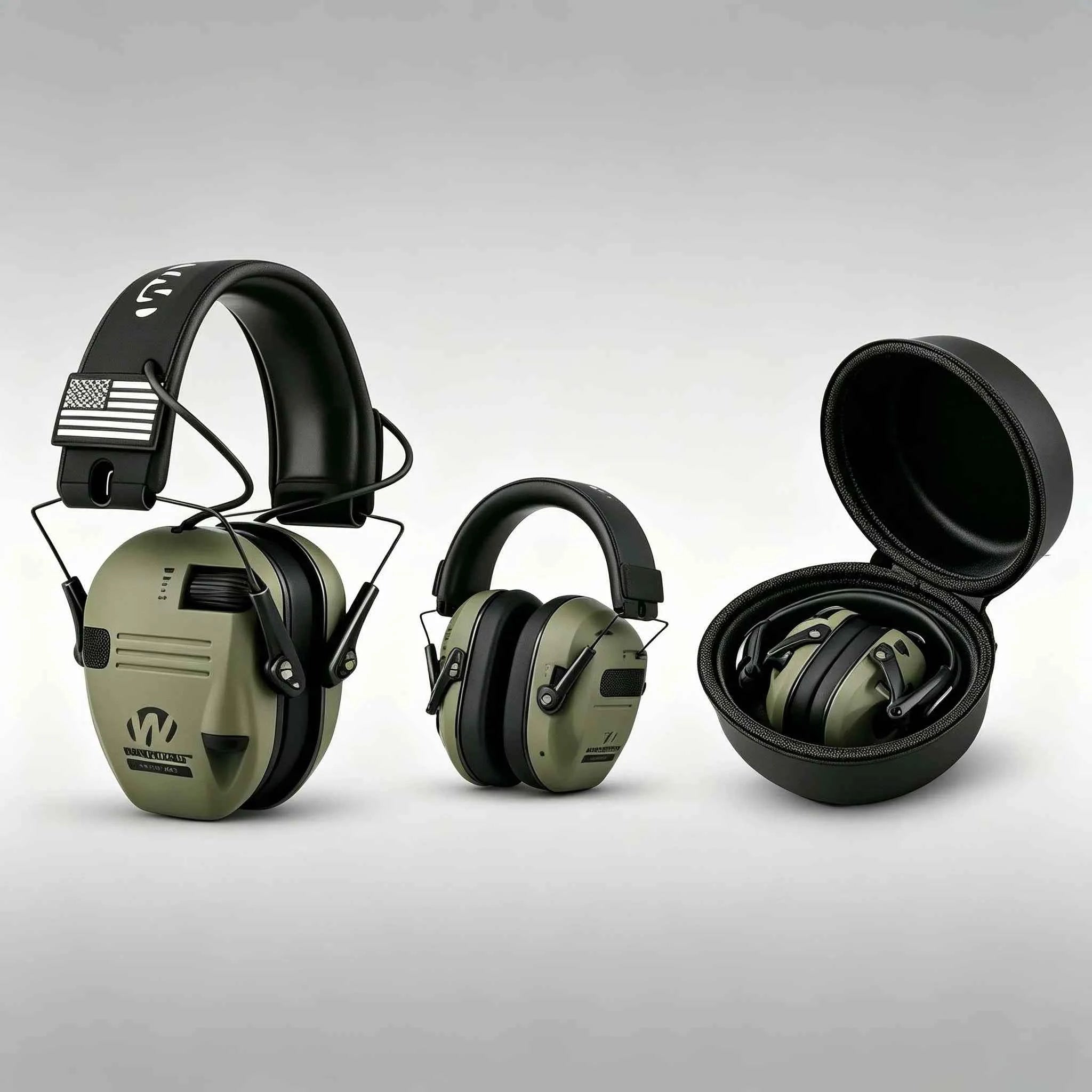 Outdoor hunting/shooting earmuffs actively reduce noise to protect hearing, train tactical headphones to strengthen human voice