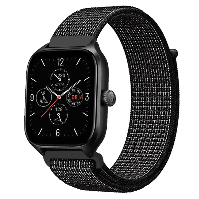 Nylon Loop Band For Amazfit GTS 4/3/3pro/2e/GTS 2 Mini/GTR 4 47mm/GTR 2/Stratos 2 3 Strap For Amazfit Bip 3 Pro Correa