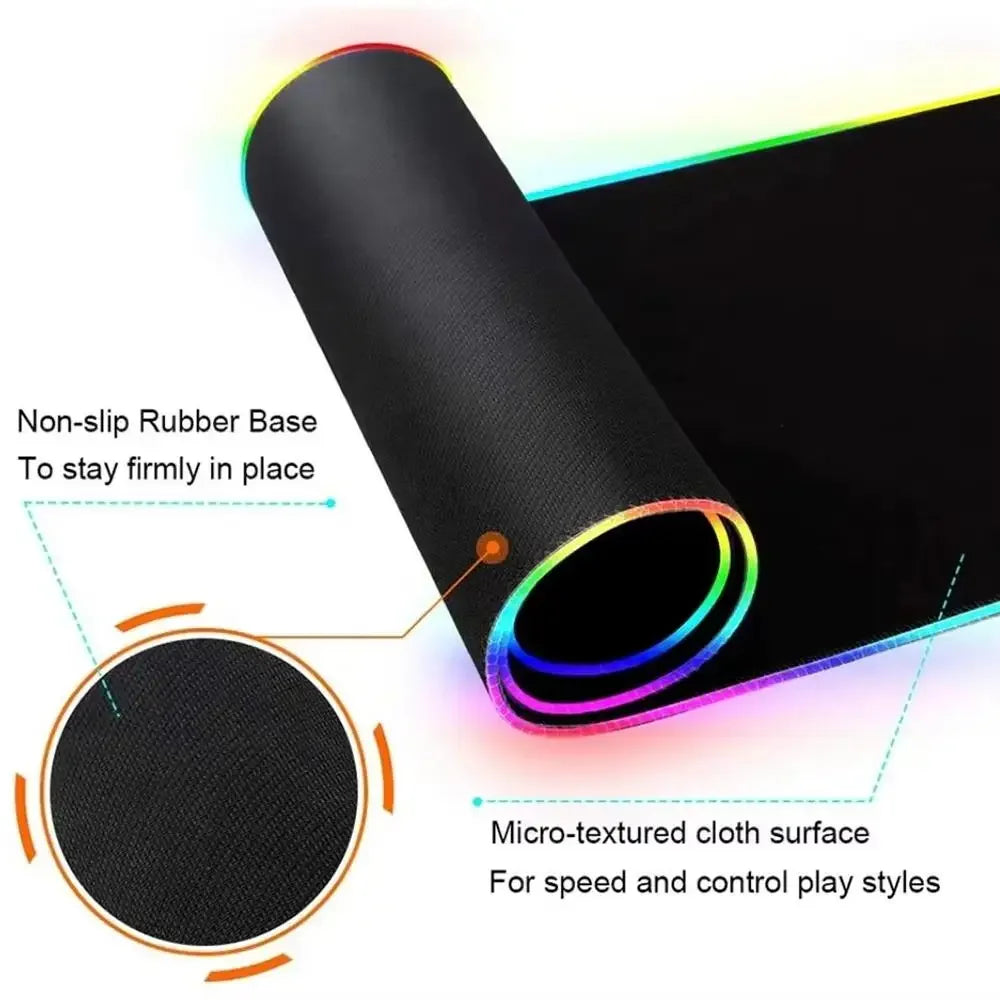 Hot Sell RGB Galaxy Milky Way Mouse Pad Carpet PC Gamer Computer Keyboard Desk Mat anti-slip Mousepad Gaming Accessories 900X400