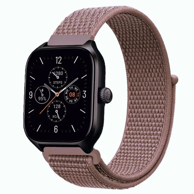 20mm 22mm Nylon Loop Strap for Amazfit GTR 42 47mm/GTR2/2e/3/3 Pro/4/GTS/GTS2/mini/3/4 Bracelet for Amazfit Bip-U-S/Stratos 2 2S