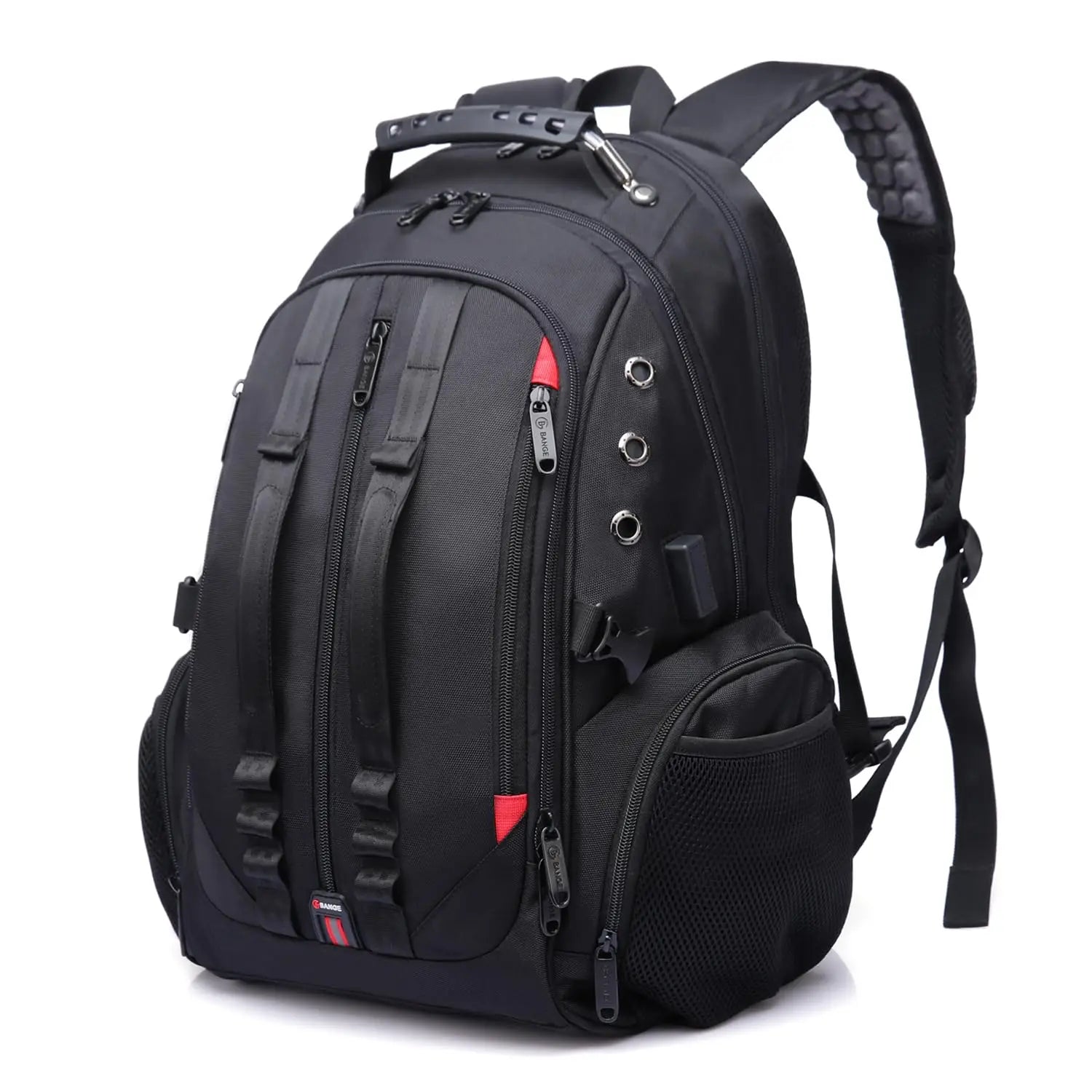 BANGE Large Multi-Function 40L Laptop Backpack 17 Inch Durable Travel Backpack School Bag For Teenagers with USB Recharging Port