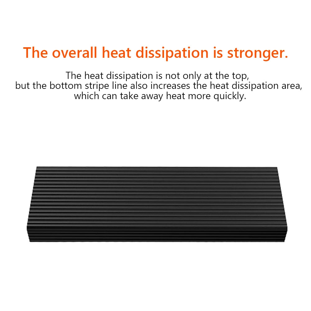 M.2 NVME 2280 Solid State Hard Disk Radiator Aluminum M.2 SSD Heat Sink M.2 SSD Cooler With Thermal Pad For PS5 Desktop PC