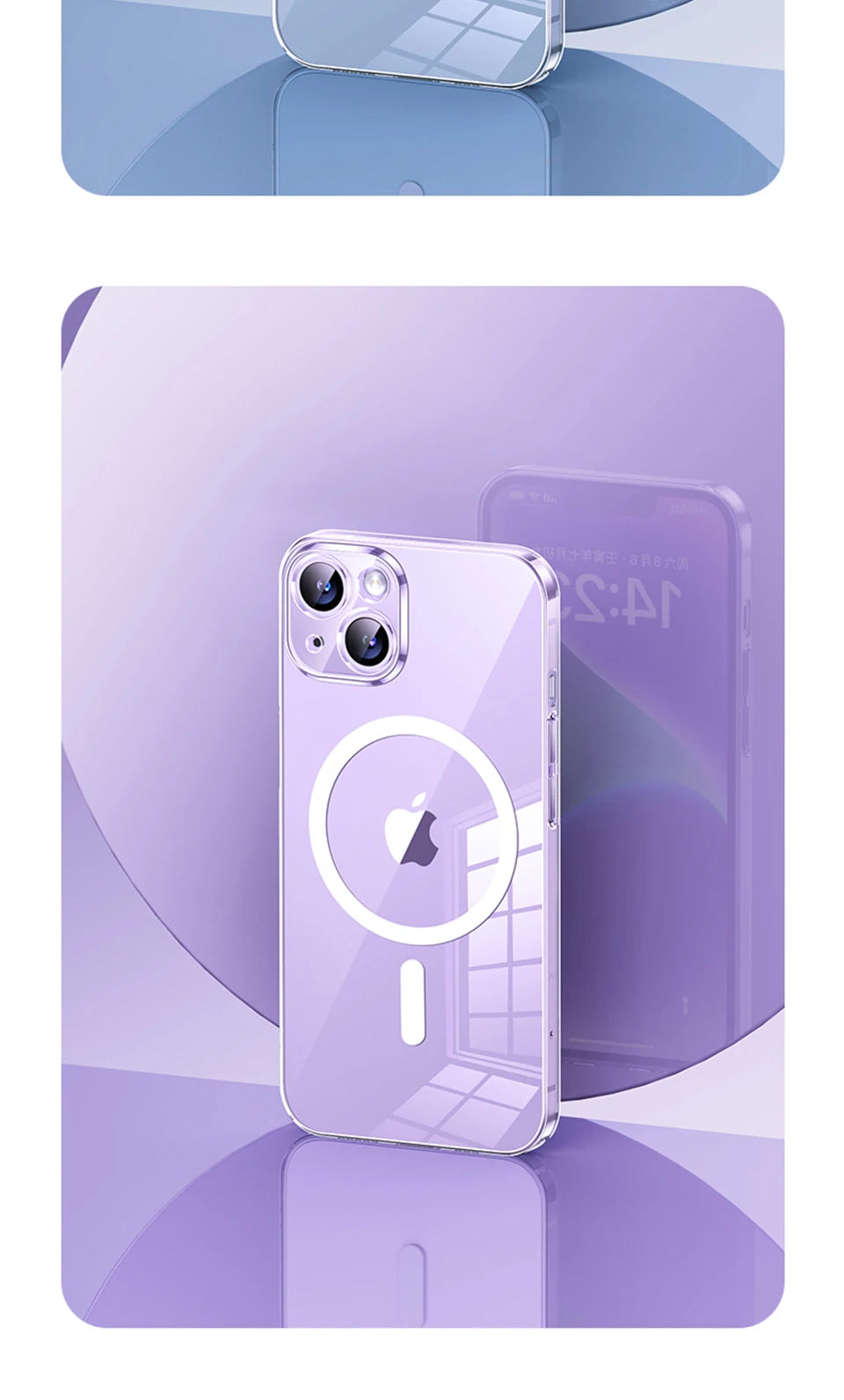 Magnetic Transparent Case For iPhone 15 14 11 13 12 16 Pro Max Plus For Magsafe Clear Wireless Charging Cases Phone Accessories